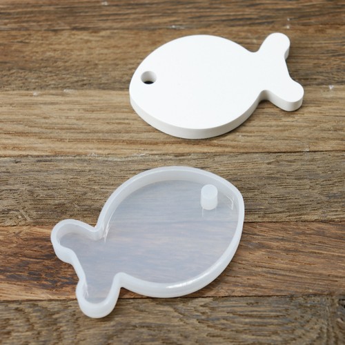 Silikonform fisch anhänger - fisch,