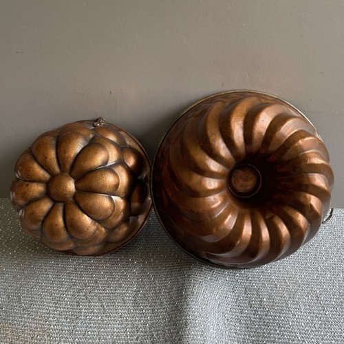 Zwei vintage kupfer backform - vintage,