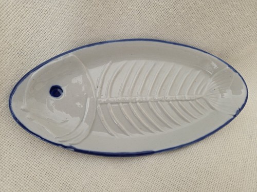 Vintage keramik fischplatte - keramik,