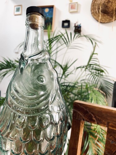 Vintage glasflasche - glasflasche, in