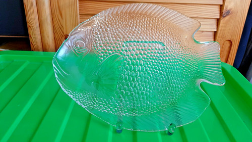 Fischteller aus glas - fischteller,