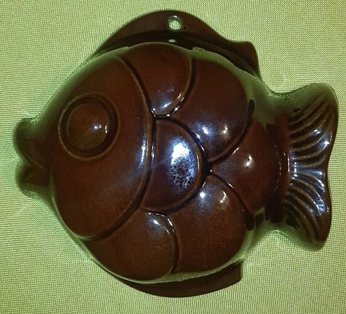Vintage keramik backform fisch - vintage,