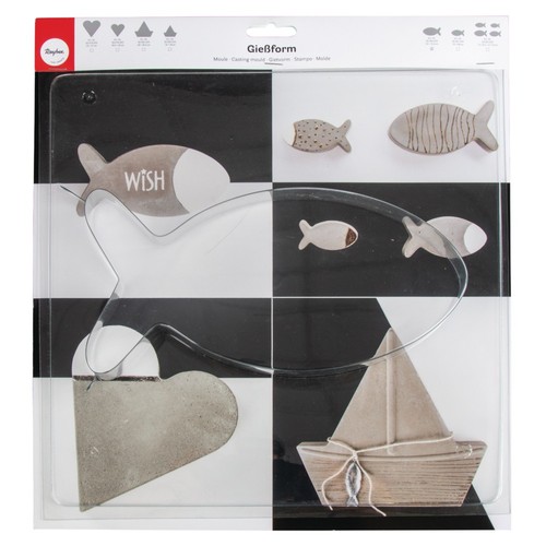 Gießform fisch 25x12 - gießform, 25x12,5cm