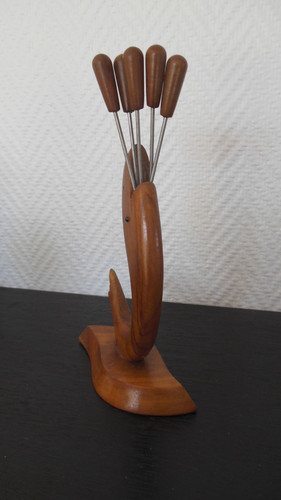 Holzfigur fischform mit - holzfigur,