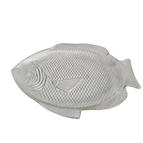 Servierplatte fischform glas - fischform,
