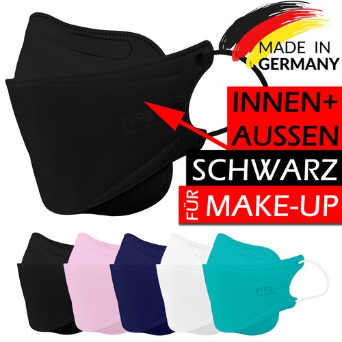 Ffp2 maske schwarz - schwarz, innen