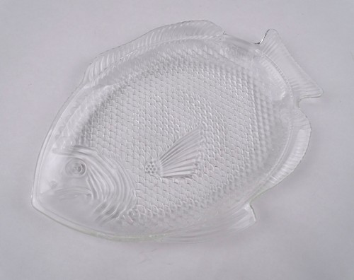 Vintage klarglas teller - vintage,