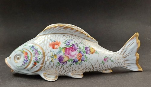 Handbemalte vase fischform - handbemalte, in