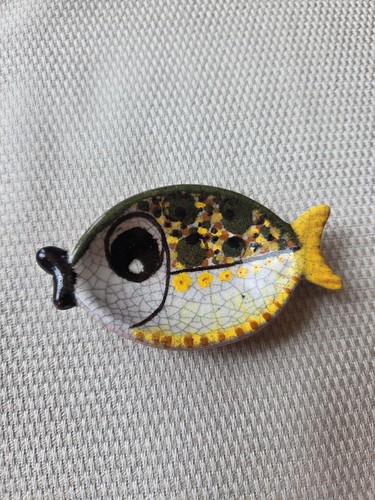 Gmundner keramik fisch figur - keramik,