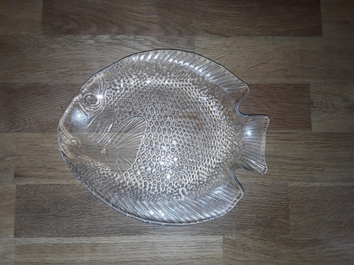 Fischplatte glas servierplatte - glas,